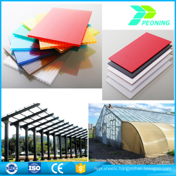 Greenhouse polycarbonate sheet from China, good price hollow type PC sheet